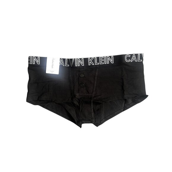 Women's Calvin Klein Boyshort Underwear Black Medium - Picture 1 of 4